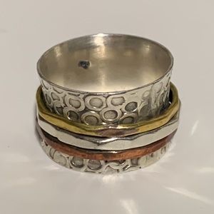 Vintage sterling unique ring